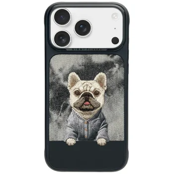 Nimmy Gentle Pets dėklas su MagSafe skirtas iPhone 17 Pro, Black Dog Design