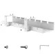 Under Desk Cable Management Clips (12 Pack), Adhesive Cord Organizer Holders, White