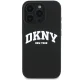 DKNY Silicone MagSafe dėklas iPhone 16 Pro Max telefonui, juodas