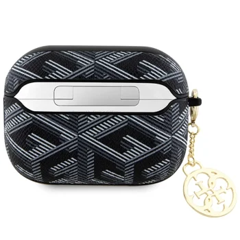Dėklas AirPods Pro 2 ausinėms Guess GCube Charm, juodas
