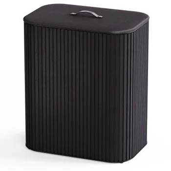 Joseph Joseph Tota Twin Luxe skalbinių krepšys-rūšiuoklis 90 l, juodas