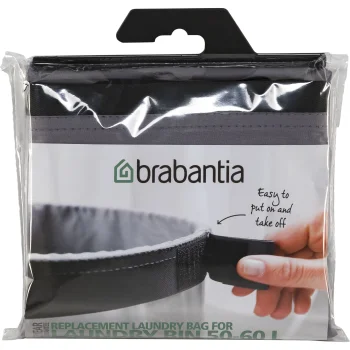 Keičiamas skalbinių maišas Brabantia skalbinių dėžei, 50-60 l, pilkas