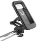 Universal waterproof bike phone holder for 4.5–6.7\" smartphones, black