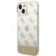 Guess 4G Pattern Script dėklas, skirtas iPhone 14 Plus, auksinis