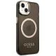 Guess GUHMP14SHTCMK Gold Outline MagSafe dėklas iPhone 14 Juodas/Auksinis