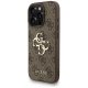 Guess 4G Strap 4G Classic Logo dėklas iPhone 16 Pro Max telefonui, rudas