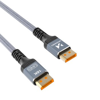 Wozinsky WPS-16AYL1S DisplayPort 2.1 Cable 80 Gbps 16K 1m, Black