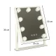 Makiažo veidrodis su 9 LED lemputėmis, USB, 25x30 cm