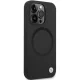 BMW dėklas iPhone 14 Pro Max telefonui Signature Liquid Silicone MagSafe, juodas