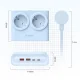 Orico PDC25 25W 6in1 ilgintuvas 2x AC + 2x USB-A + 2x USB-C, mėlynas