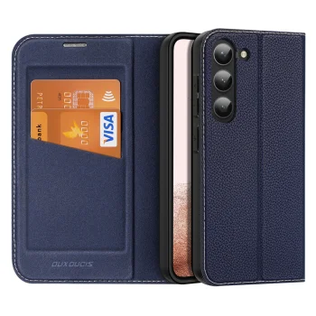 Atverčiamas dėklas Dux Ducis Skin X2, skirtas Samsung Galaxy S23+, mėlynas