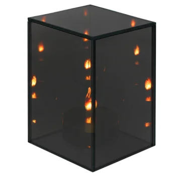 Veidrodinis LED žibintas Zortiva 3D, 10 x 10 x 15 cm, su baterijomis