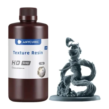 Fotopolimerinė derva ANYCUBIC Texture Resin HD 1 kg, pilka