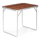 Sulankstomas kempingo stalas MultiGarden GMFC-FY8060, 80x60 cm, rudas