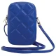 Guess Zip Quilted 4G telefono dėklas-krepšelis, mėlynas