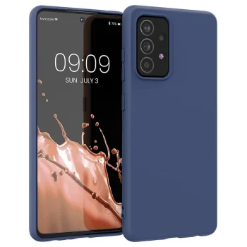 Silikoninis dėklas Samsung Galaxy A22 4G telefonui, mėlynas