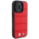 BMW dėklas iPhone 16 Pro telefonui M Perforated And Stitched Line MagSafe, raudonas