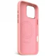 Decoded AntiMicrobial Silicone Stacks dėklas su MagSafe iPhone 16 Pro Max, rožinis