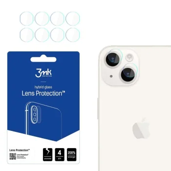 Galinės kameros apsauginis hibridinis stiklas 3MK Lens Protection, 4 vnt.