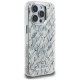 Karl Lagerfeld IML Karl Script Pattern MagSafe dėklas iPhone 16 Pro, baltas