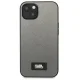 Karl Lagerfeld Saffiano Plaque dėklas, skirtas iPhone 13 mini, sidabrinis