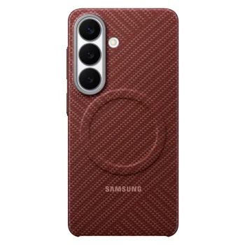 Samsung Carbon Magnet Case for Samsung Galaxy S26, MagSafe, Red