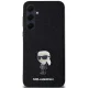 Karl Lagerfeld dėklas Samsung Galaxy A35 telefonui Fixed Glitter Ikonik, juodas