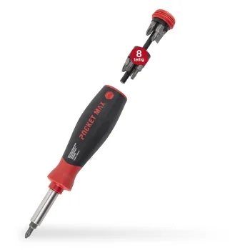 Atsuktuvas su antgalių dėtuve Wiha PocketMax magnetic 45292, 9 dalių