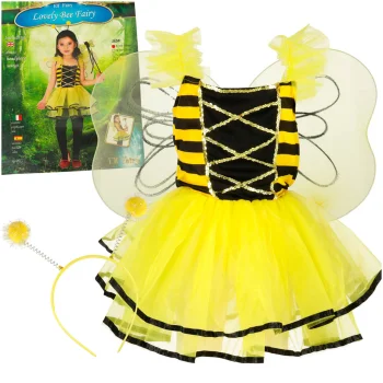 Kids Carnival Costume "Bee", 3 Pieces, Size S (100-110 cm)