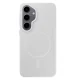Dėklas 3mk Smoke MagCase telefonui Samsung Galaxy S25, baltas skaidrus