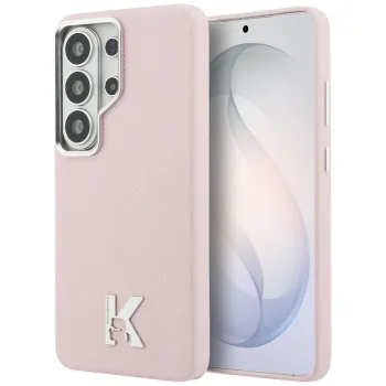 Karl Lagerfeld K Metal Logo MagSafe dėklas Samsung Galaxy S26 Ultra, rožinis