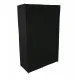 Black Textile Wardrobe 103x164x42 cm