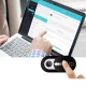 Tech-Protect Cam Fit+ nešiojamojo kompiuterio kameros dangteliai 3 vnt., juodi