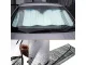 Dvipusis automobilio priekinio stiklo uždangalas nuo saulės ir šalčio