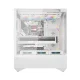 Kompiuterio korpusas Darkflash DY460 White + 4 ARGB ventiliatoriai