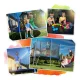 Neo-Sport NS-08C201 sodo batutas su vidiniu tinklu 252 cm (8ft), oranžinis