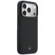 Mercedes Leather Mesh with Bow Line MagSafe dėklas telefonui iPhone 17 Pro Max, juodas