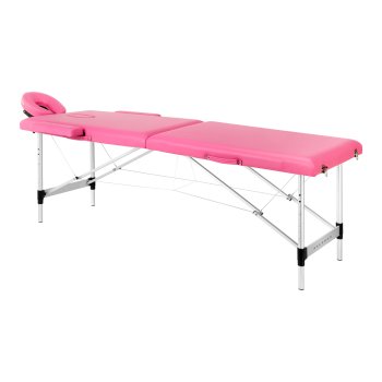 Balance Folding Massage Table, Aluminum, 2 Sections, Pink