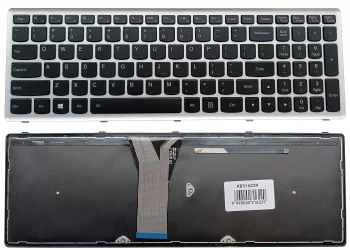 Lenovo Z510 klaviatūra su apšvietimu, US, juoda ir sidabrinė
