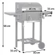 Anglinis kepsninė Berdsen BD-892 BBQChef, antracito spalvos