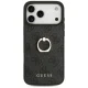Guess 4G Ring Stand dėklas, skirtas iPhone 17 Pro Max, juodas