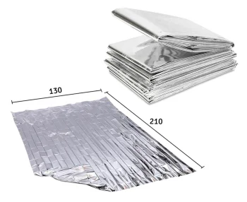 Emergency Thermal Blanket 130x210 cm, silver