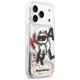 Karl Lagerfeld Liquid Glitter Choupette Logo MagSafe Phone Case Cover iPhone 17 Pro - Clear