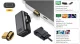 Extra Digital magnetinis USB Type-C į VGA adapteris, 1080P, juodas