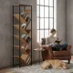 ModernHome medžio formos knygų lentyna su 10 lentynų, šviesus ąžuolas