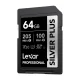 Atminties kortelė Lexar Professional SILVER PLUS SDXC 64GB (LSDSIPL064G-BNNNG)