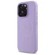 Guess Saffiano MagSafe dėklas iPhone 16 Pro telefonui, violetinis