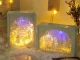 3D Paper Cutout Night Light with RGB LED, Remote & Touch Control, White