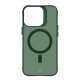 „3mk Smoke MagCase“ dėklas „iPhone 16 Pro Max“, žalias pusiau skaidrus