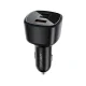 Automobilinis įkroviklis Acefast B18 200W, 2x USB-C + USB-A, juodas